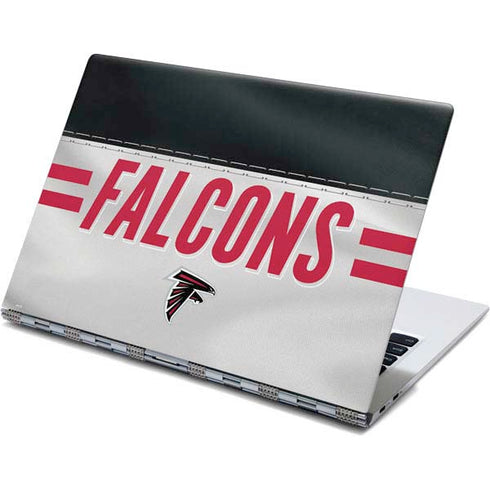 NFL Atlanta Falcons White Striped Yoga 910 2-in-1 14in Touch-Screen Skin